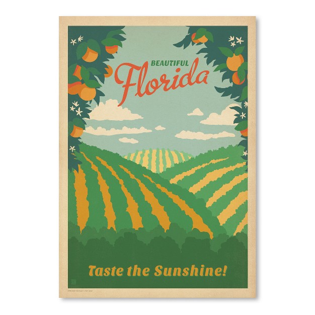 Americanflat Vintage Botanical Asa Florida By Anderson Design Group Poster