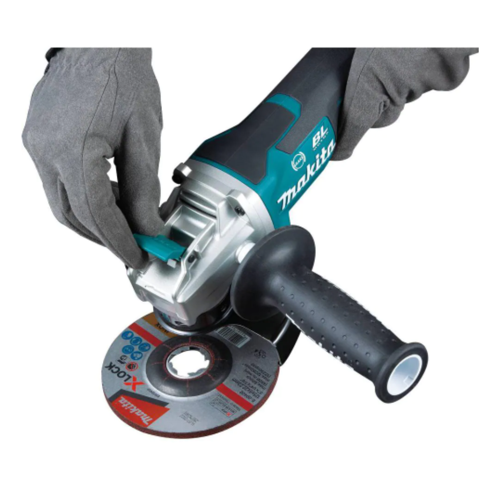 Makita 18V LXT Lithium-Ion Brushless Cordless 4-1/2 in./5 in. Paddle Switch X-LOCK Angle Grinder with AFT， Tool Only