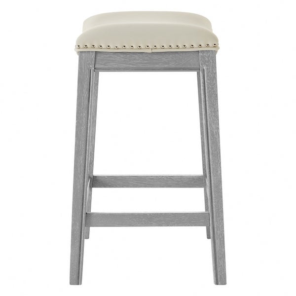 Grover Faux Leather Upholstered Counter Stool