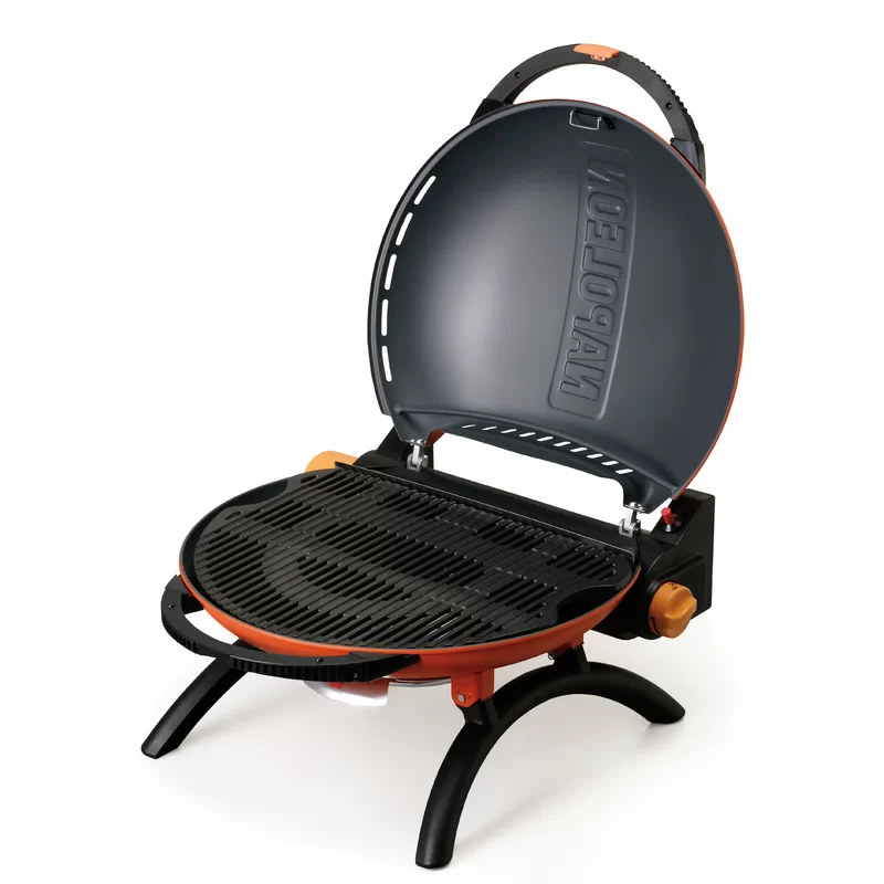 Napoleon TravelQ TQ2225PO Portable Gas Grill， 225 sq. in， Orange