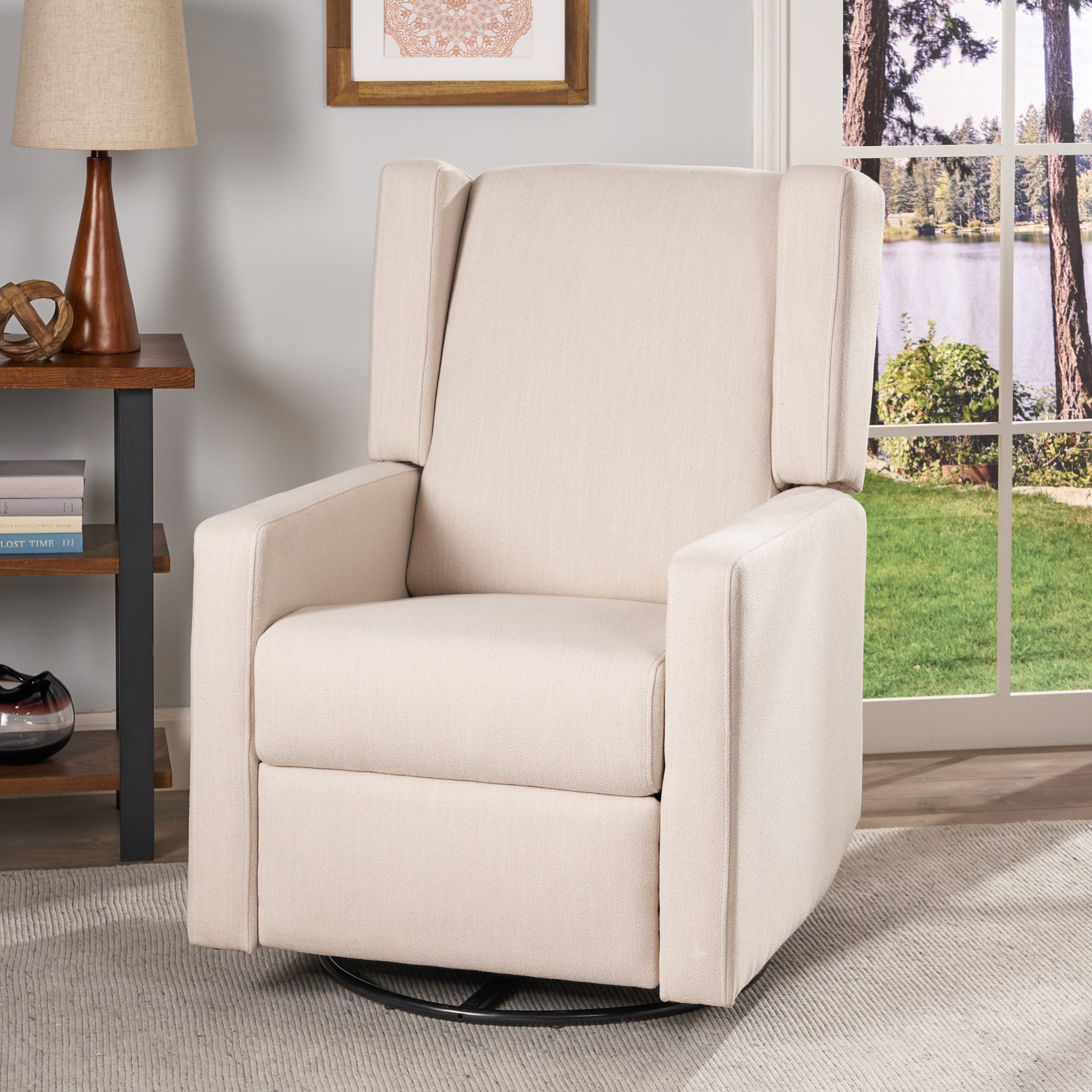 Wafa Upholstered Swivel Recliner