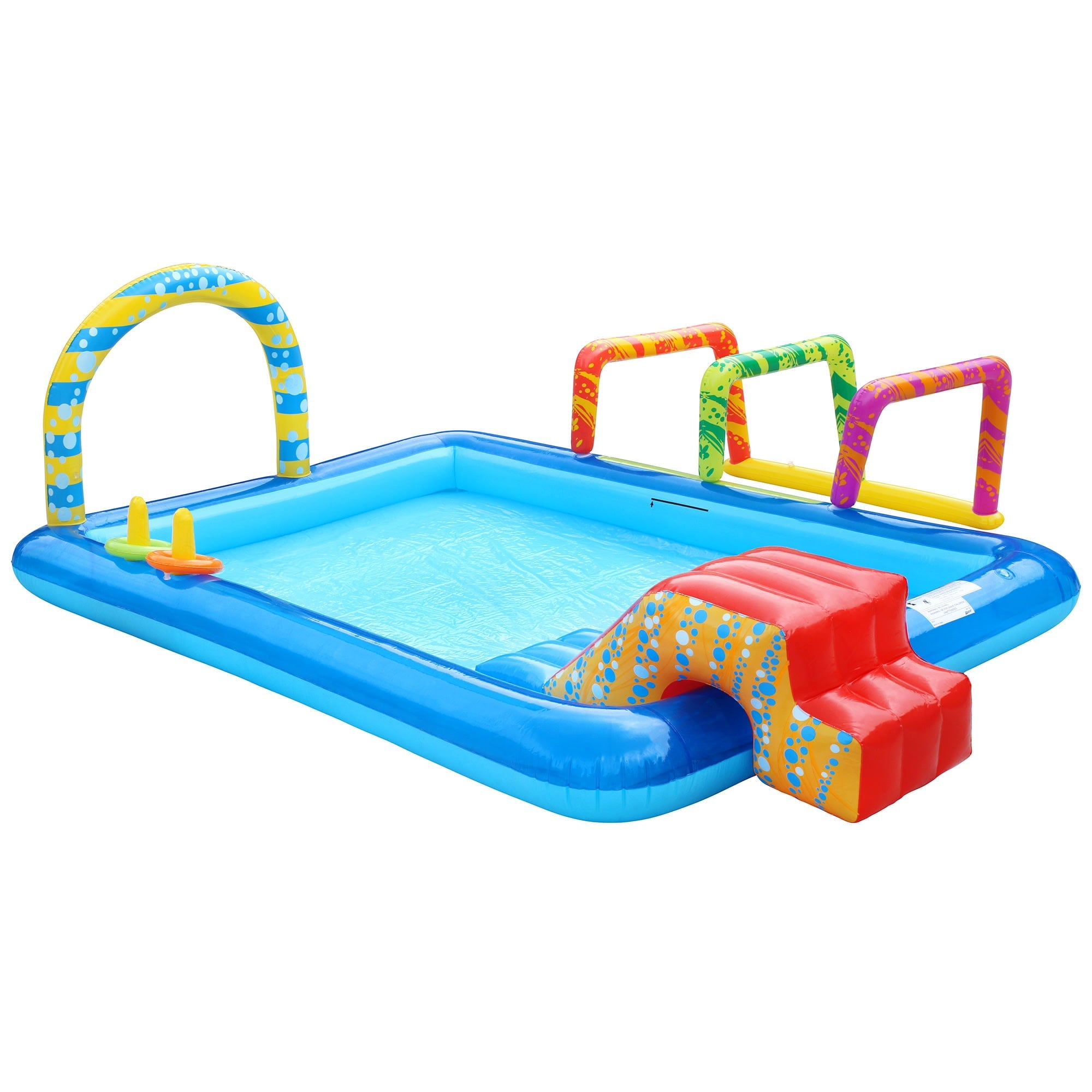 Banzai Obstacle Course Activity Pool w/ Sprinklers