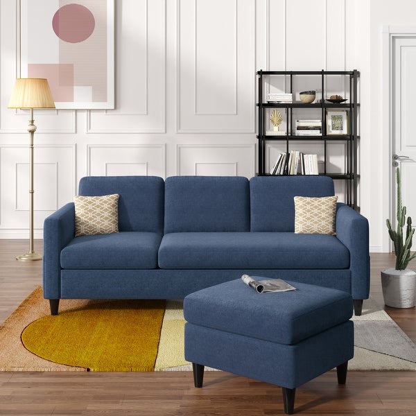 3-Seater Reversible Sectional Sofa Couch with Side Pocket