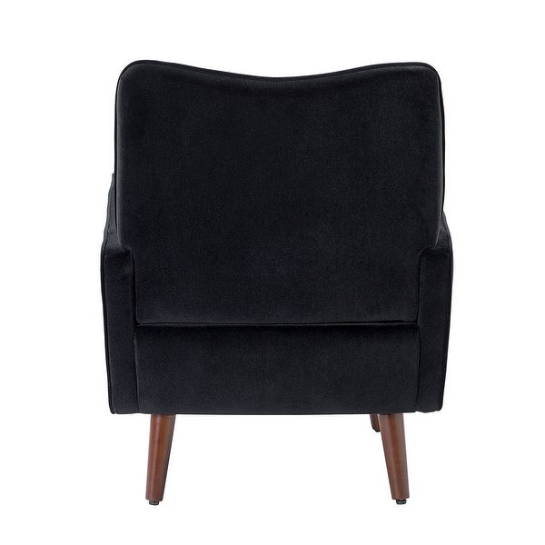 Epirus Upholstered Accent Armchair with Button Tufted Back by HULALA HOME