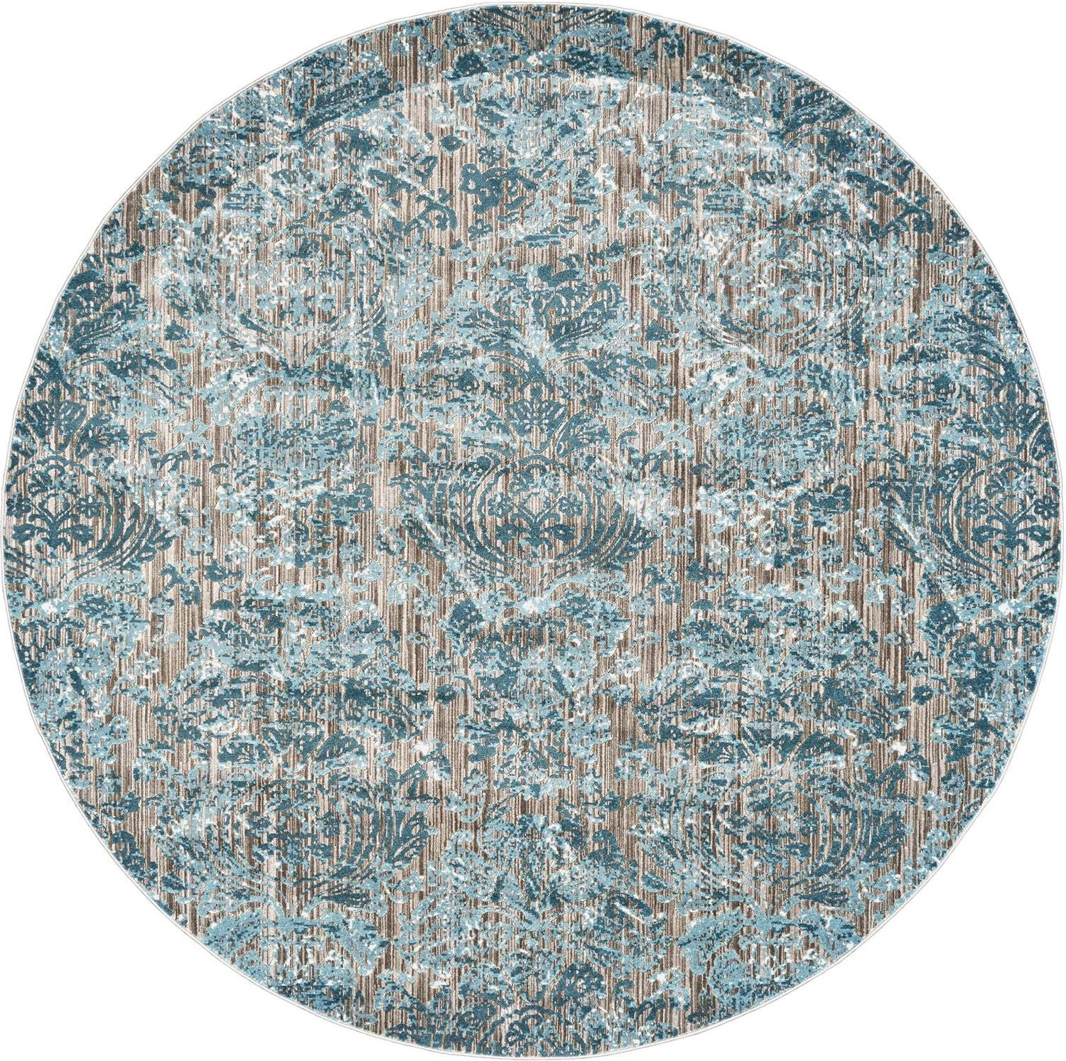 Arsene Blue and Taupe Rug by BD Fine