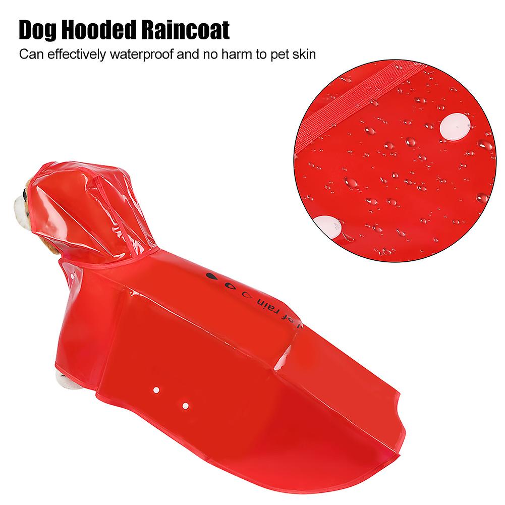 Dog Raincoat Adjustable Waterproof Windproof Rain Cape Coat Jacket With Hooded Pet Clothes For Wet Rain Weather[xxxx-large]