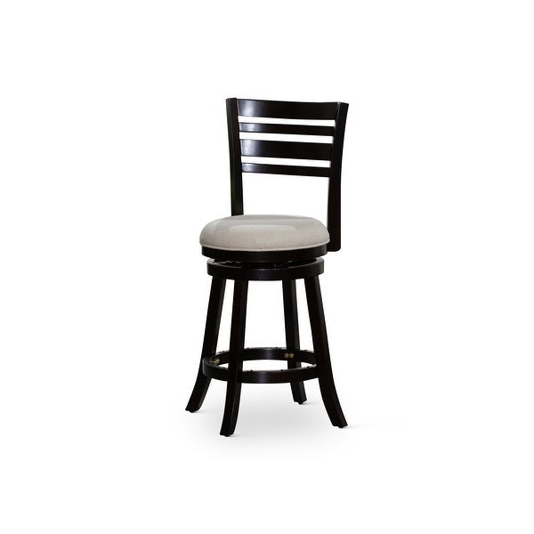 DTY Indoor Living Granby 4-Slat Back Swivel Stool