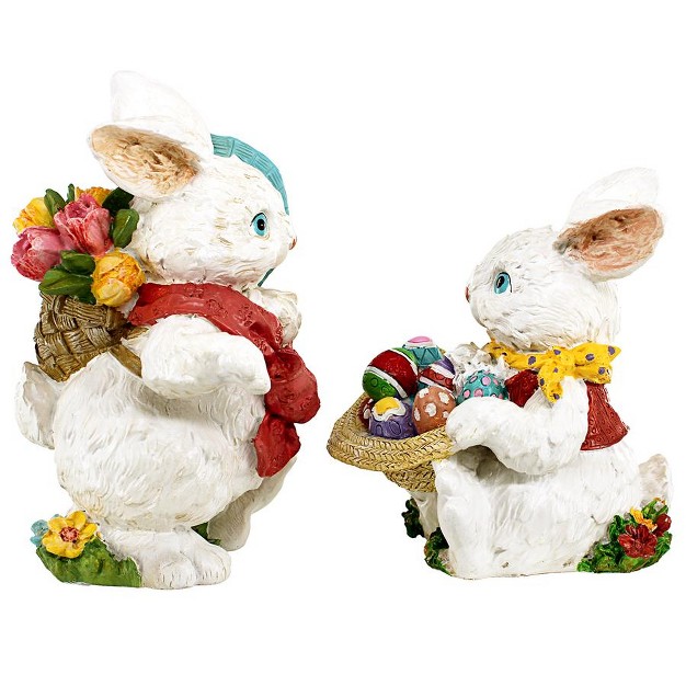 Design Toscano Constance And Mortimer Easter Rabbit Figurines