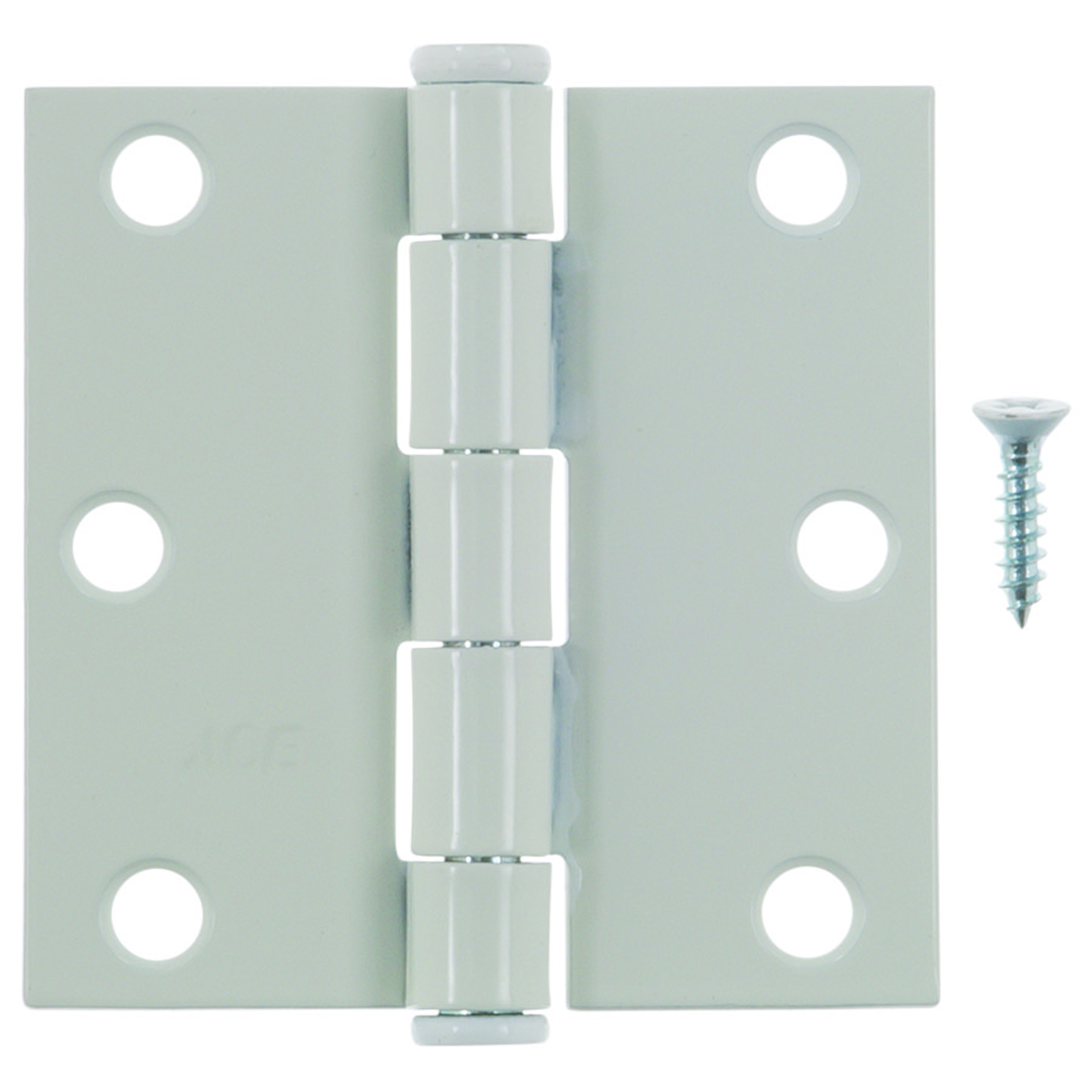 Ace 3 in. L White Residential Door Hinge 1 pk