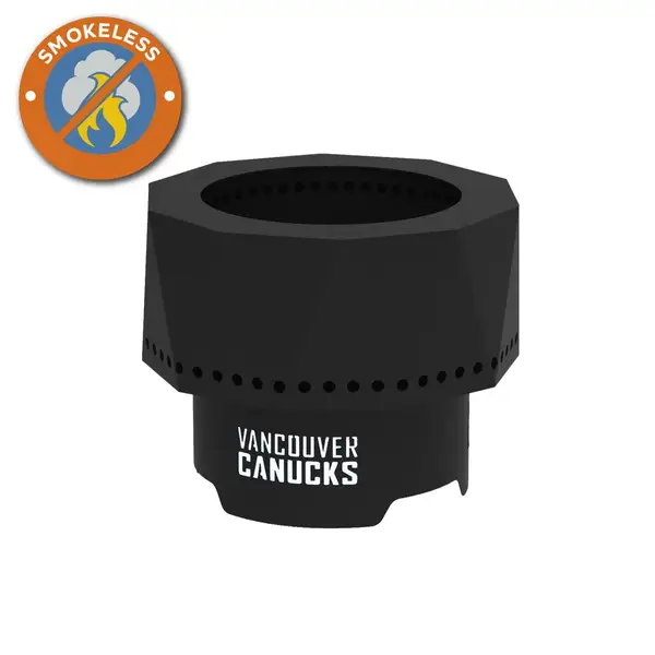 Blue Sky Vancouver Canucks Ridge Smokeless Fire Pit