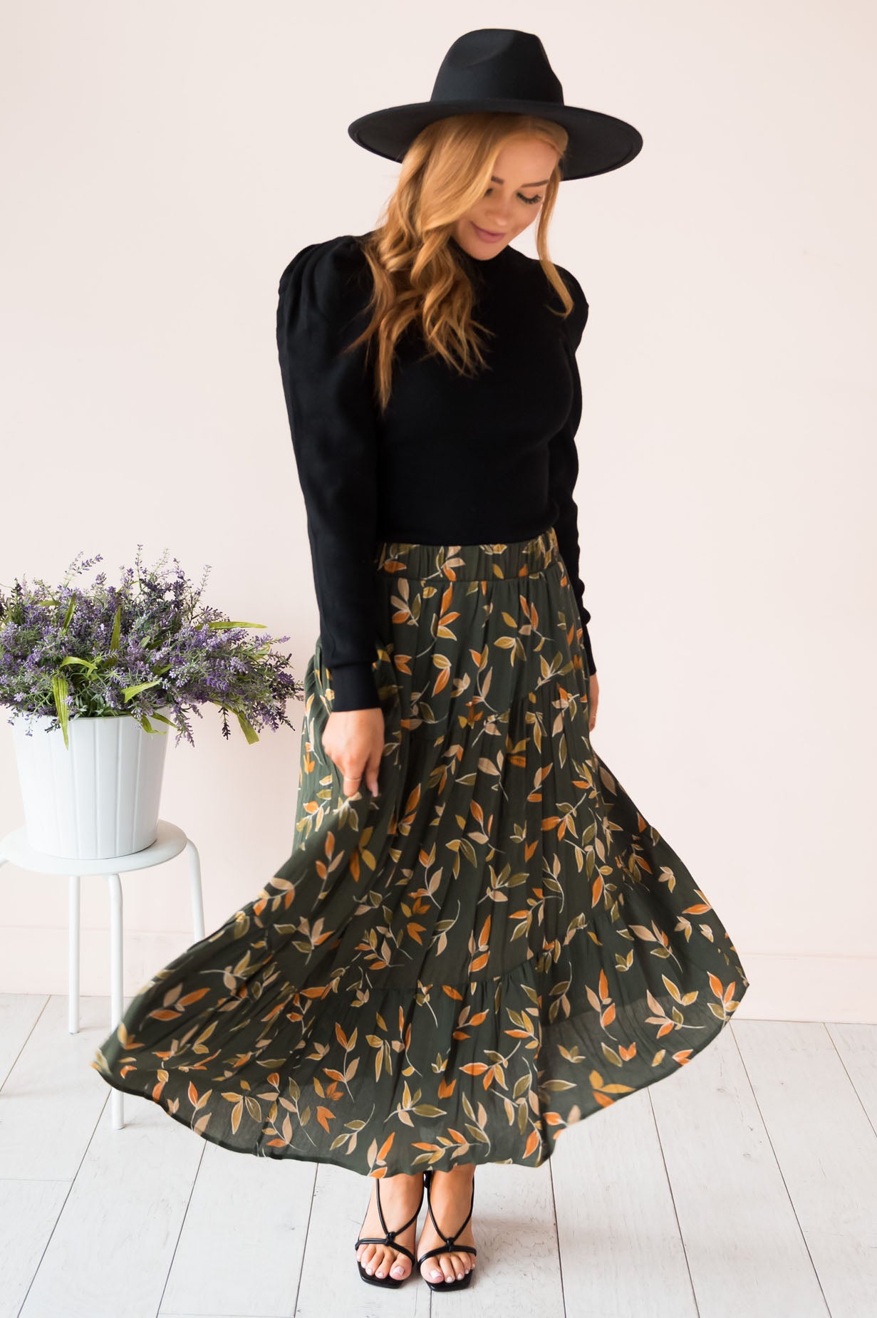 Leaves Are Changing Modest Skirt