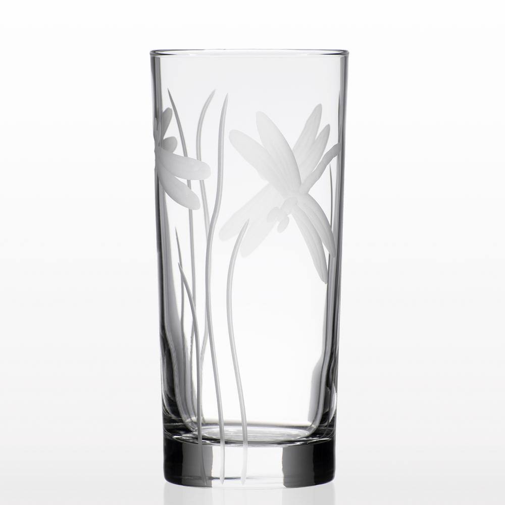 Rolf Glass Dragonfly 15 oz. Clear Highball Glass (Set of 4) 206011-S4