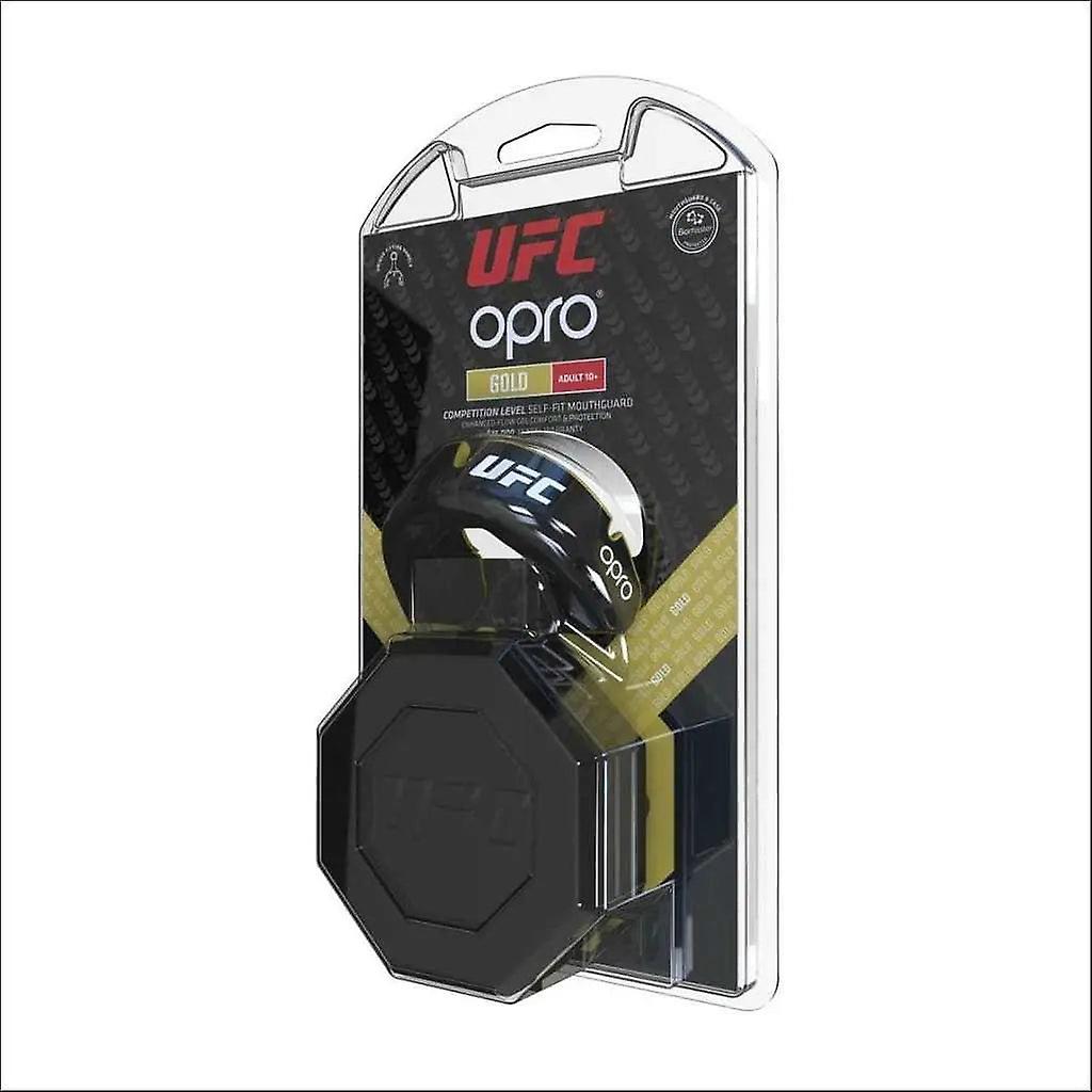 Opro ufc gold mouth guard black metal/gold