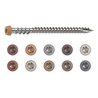 CAMO #10 2-12 in. 316 Cedar Premium Star Drive Flat Undercut Screws Stainless Steel Composite (1750-Count) 0367159CS