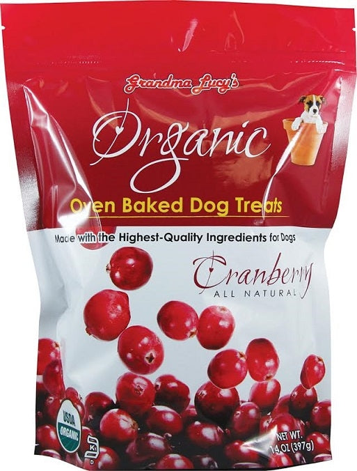 Grandma Lucys Organic Oven Baked Cranberry Flavor Dog Treats