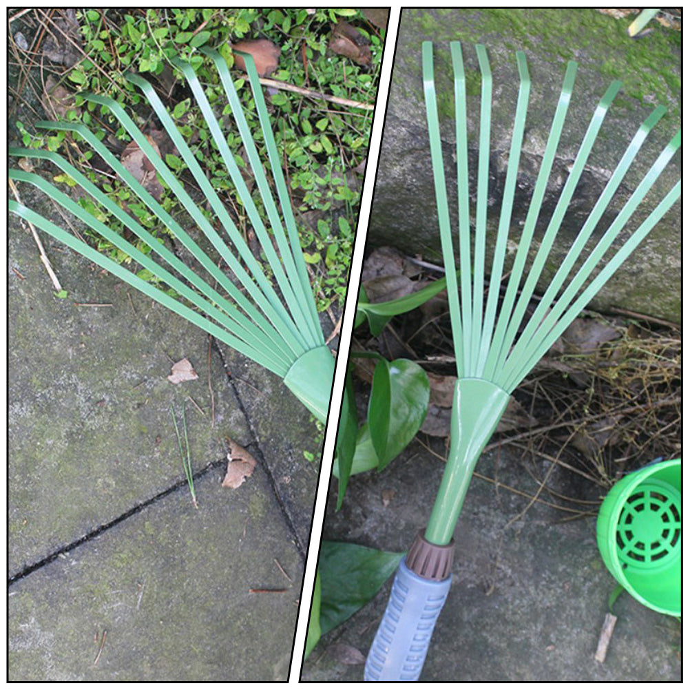 Hemoton Rake Garden Hand Grass Rakes Gardening Leaf Plowing Dead Lawn Cultivator Claw Leaves Landscaping