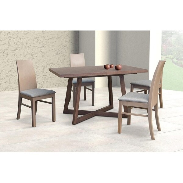 BRISH Wood Top Dinning Table with extension