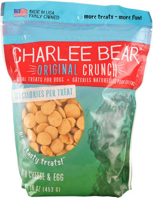 Charlee Bear Cheese and Egg Flavor Dog Treats， 16-oz bag andndash; Pet Empire and Supplies