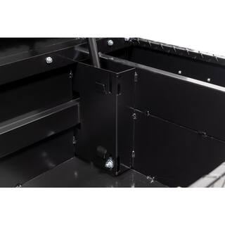 Weather Guard 62.5 in. Gloss Black Aluminum Compact Deep Truck Tool Box 137-5-03