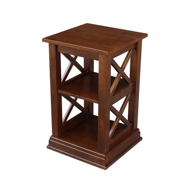 Hampton Accent Table With Shelves International Concepts