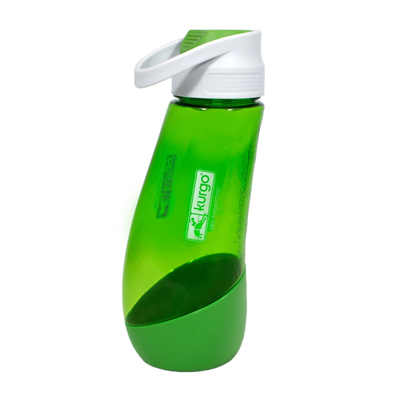 Kurgo Dog Gourd Water Bottle and Bowl， Green