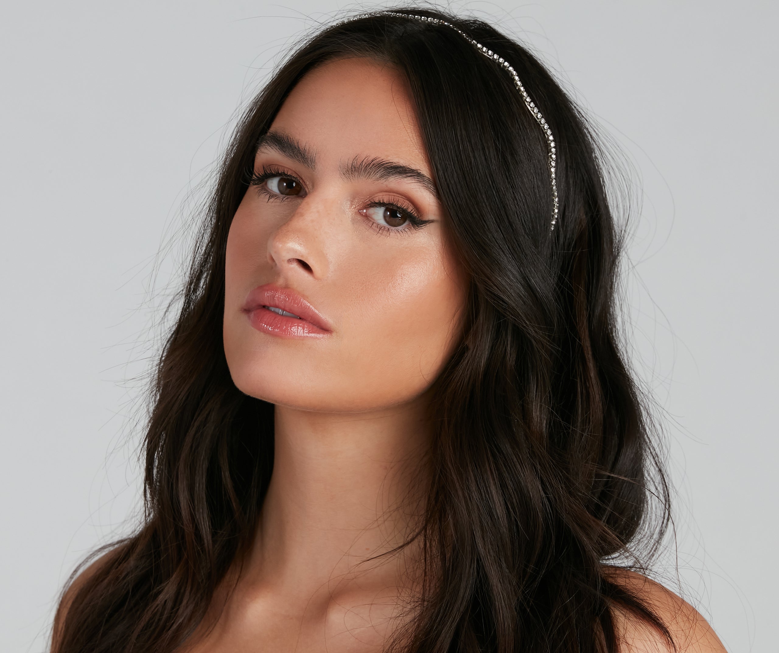 Dainty Rhinestone Scallop Headband