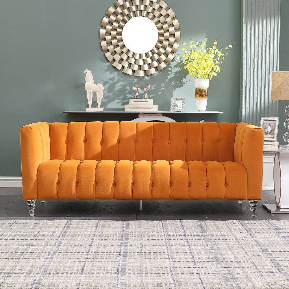 Modern and beautiful sofa with acrylic leg