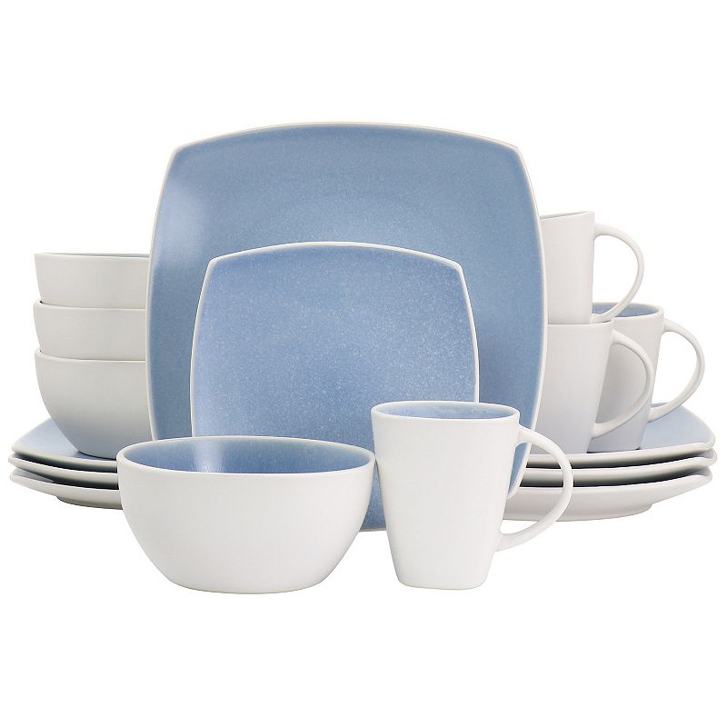 Gibson Elite 16 Piece Soho Lounge Reactive Glaze Stoneware Dinnerware Set