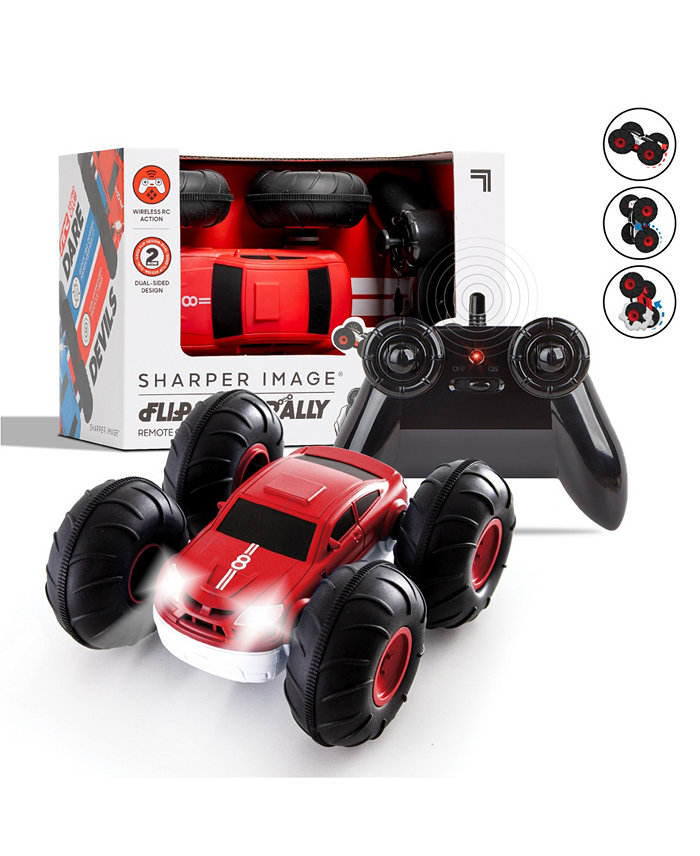 Sharper Image Remote Control Cars Flip Stunt Rally Toy 2-in-1 Reversible Car