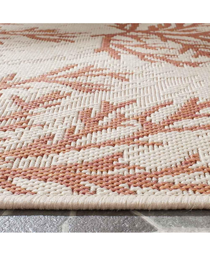 Safavieh Courtyard CY6210 Beige and Terracotta 9' x 12' Sisal Weave Outdoor Area Rug