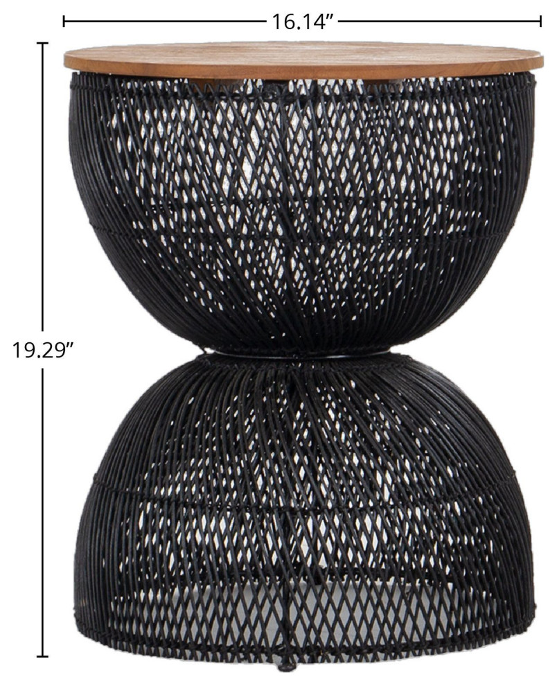 D Bodhi Wave Side Table   Tropical   Side Tables And End Tables   by LH Imports  Houzz