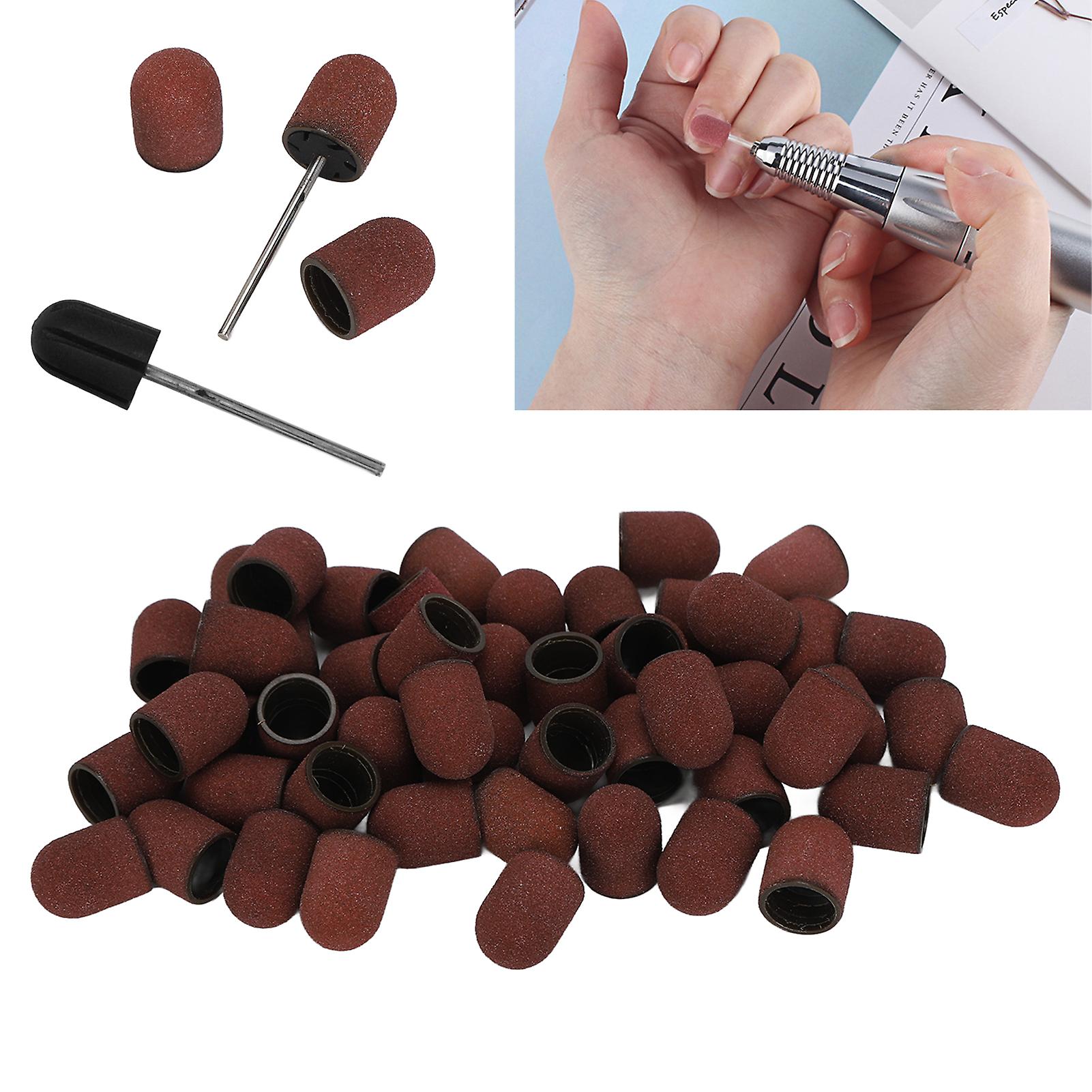 50pcs Nail Drill Bit Sanding Polishing Neat Beautiful Durable Fine Sand Nail Sanding Bands