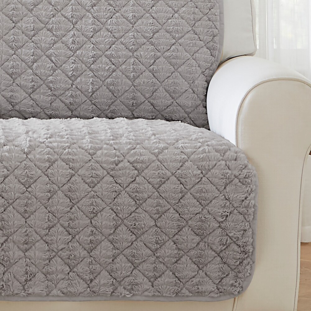 SureFit Alex Quilted Fur Furniture Protector   68x75