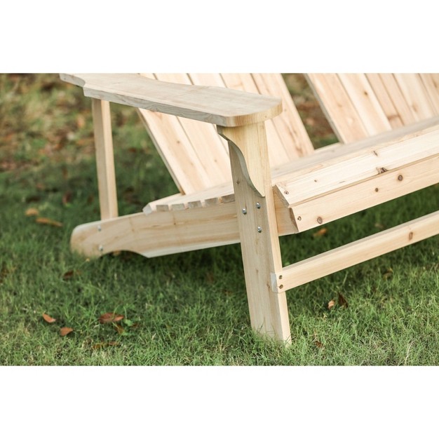 Wood Adirondack Love Seat Patio Festival