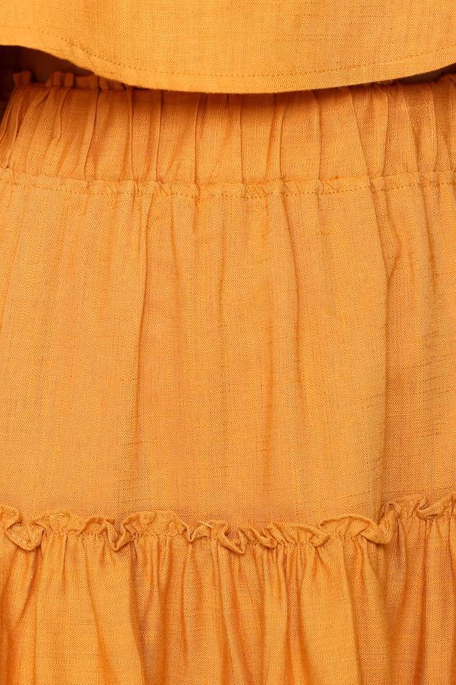 Lola Lips Skirt Mustard