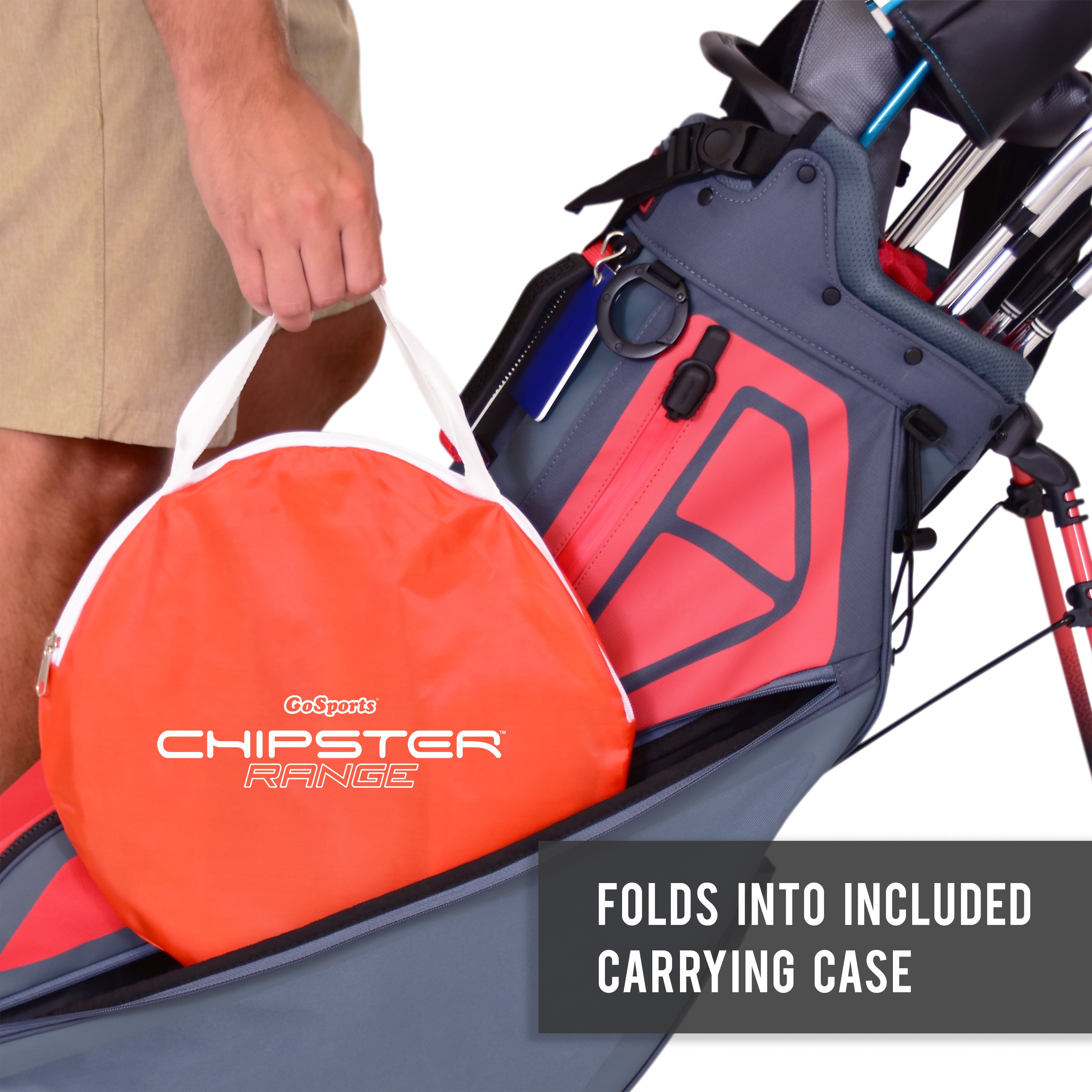 GoSports Chipster Range 3 Piece Golf Chipping Practice System | Includes 3 Targets and Case