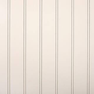 316 in x 24 in x 32 in Primed White MDF Beaded Wainscot Panel (5.3 sq. ft.) 8203494