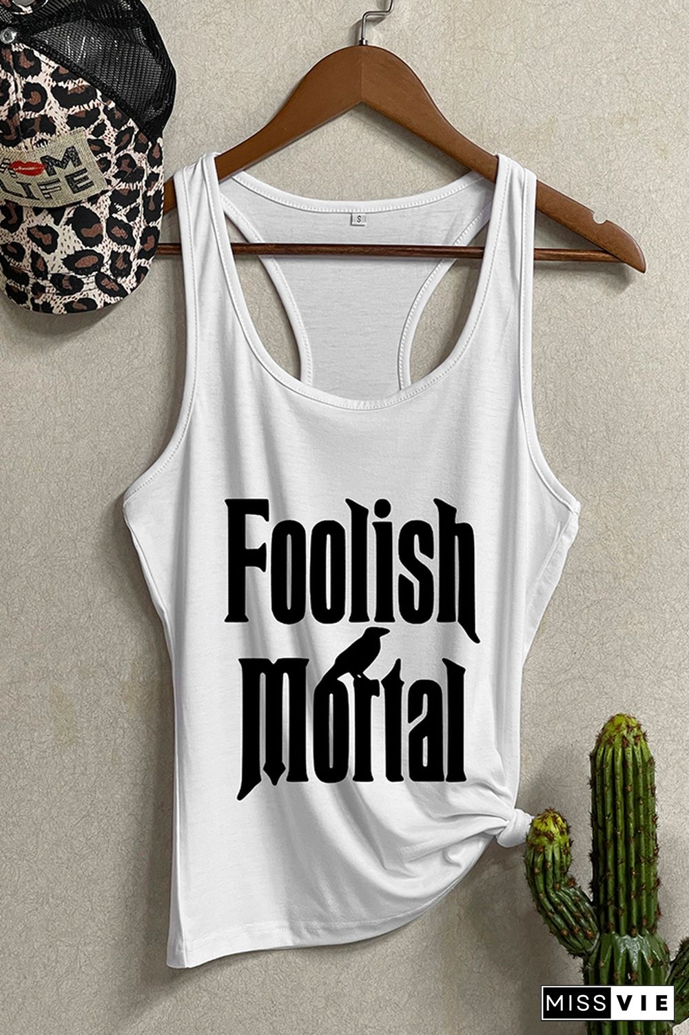 Foolish Mortal Sleeveless Tank Top Wholesale