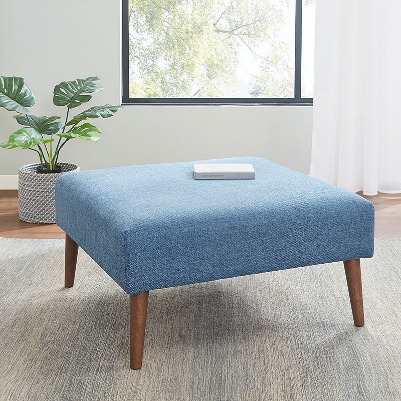 INK+IVY Maise Square Upholstered Ottoman