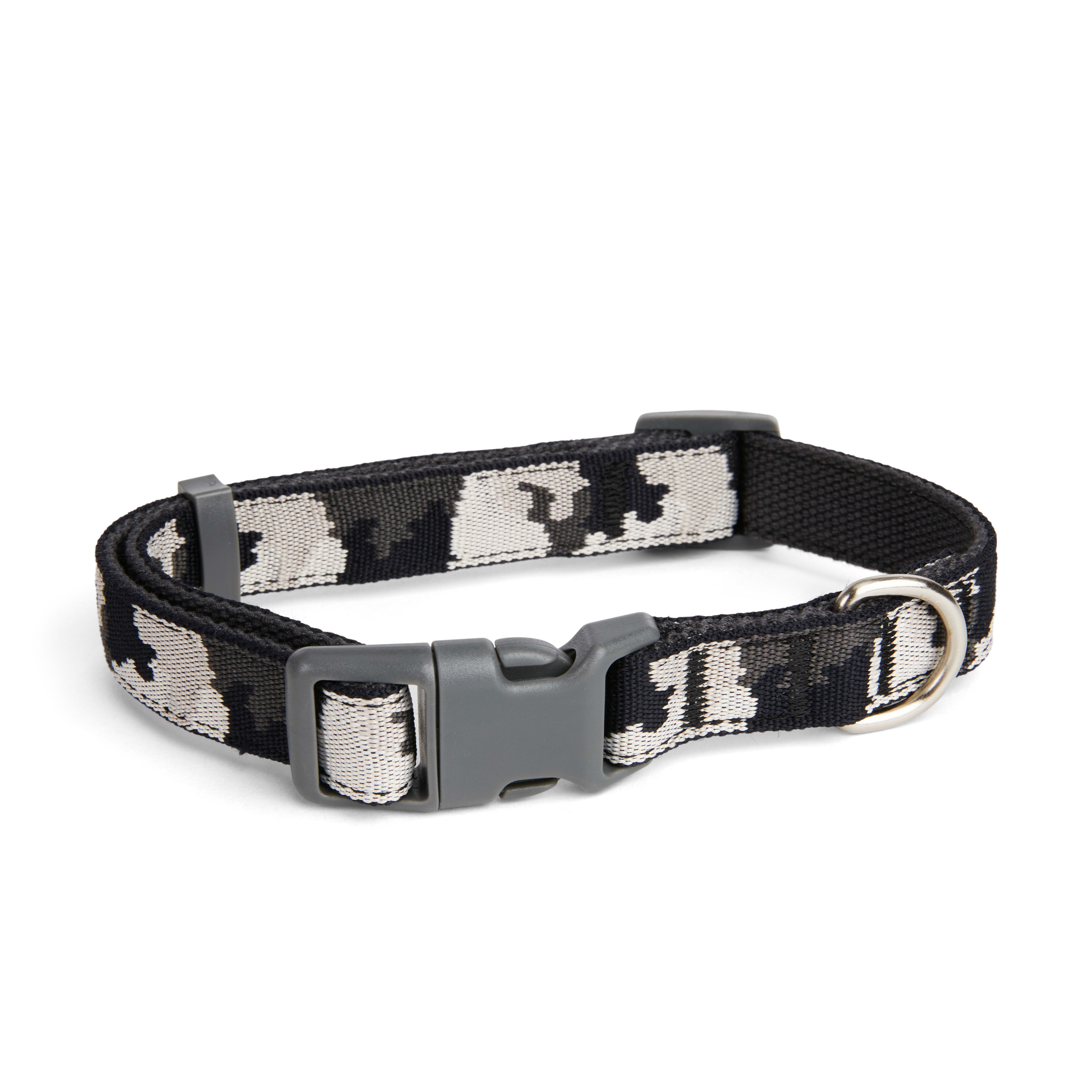 YOULY The Legend Black  White Camo Dog Collar， Small