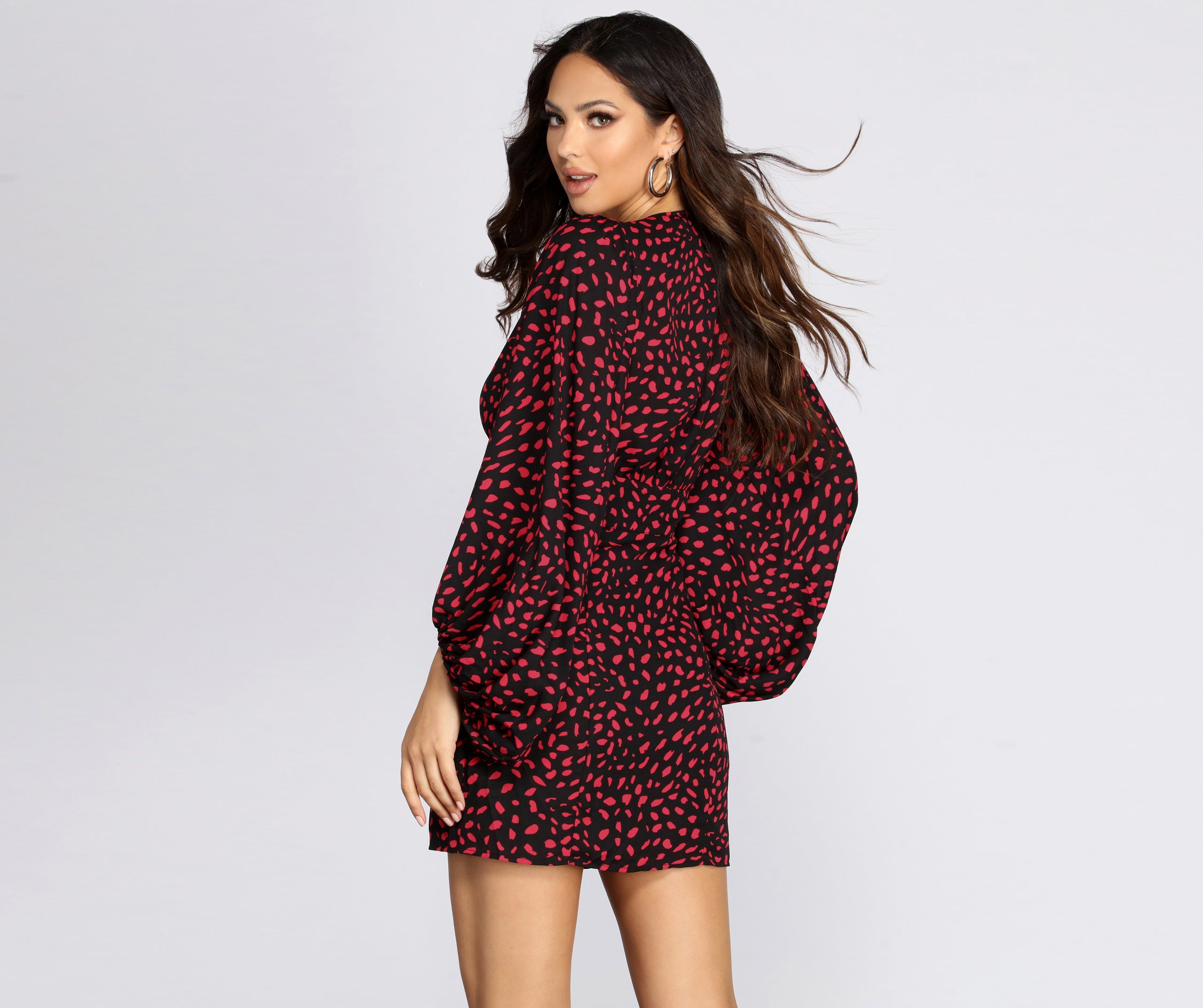 A Casual Slay Long Sleeve Mini Dress