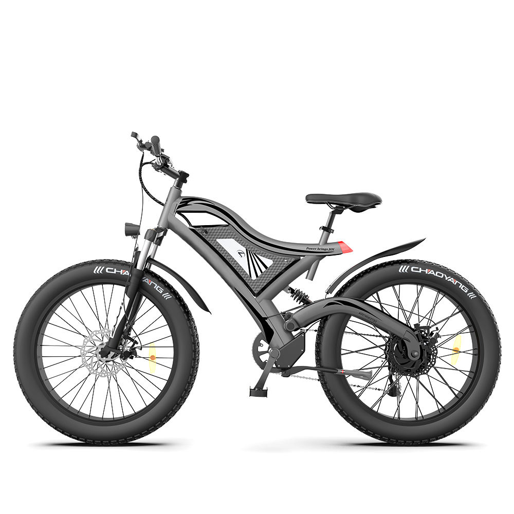 Full Suspensions 45 Km /h Speed 750w 48V Mtb Electronic Cycle E Fat Tire Bike