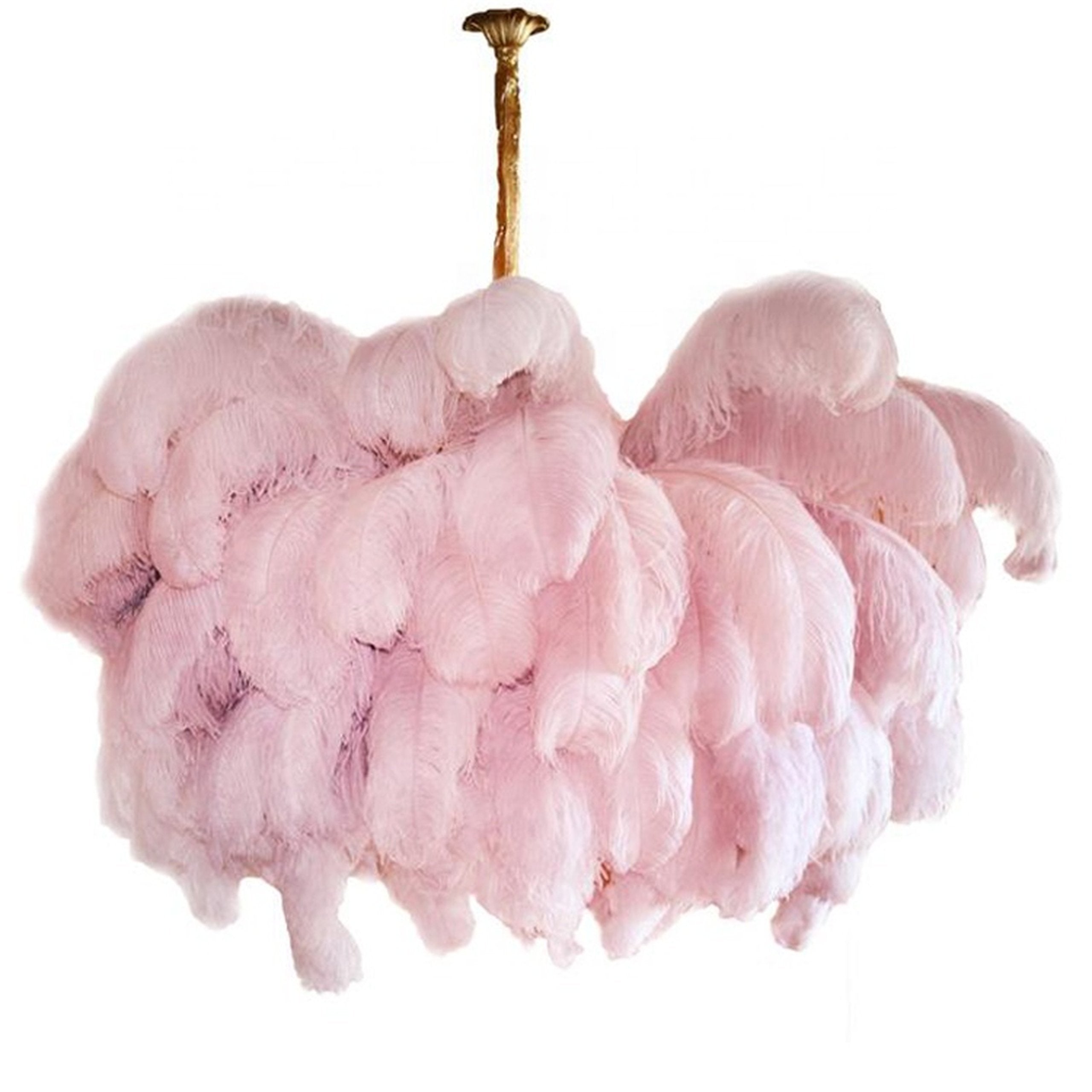 Ostrich Feather Chandelier