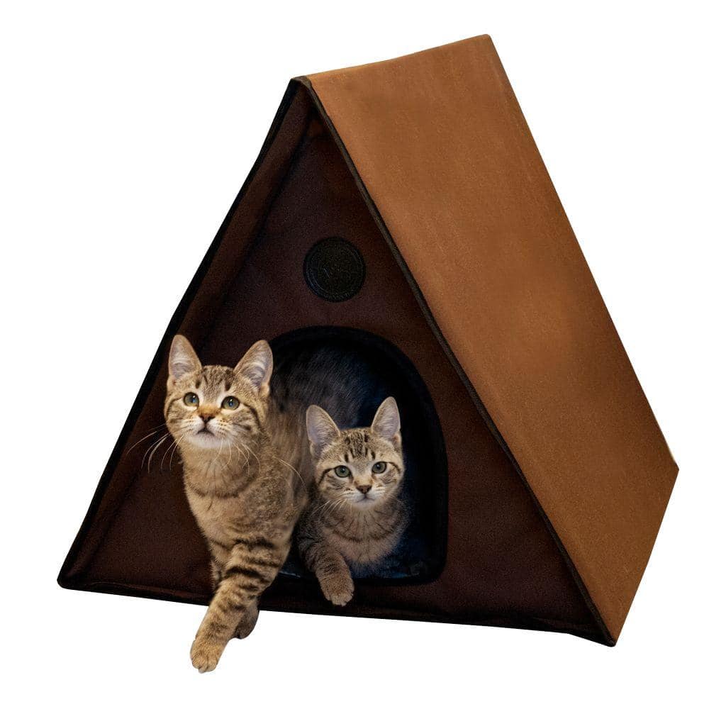 K&H Pet Products Outdoor Heated Kitty A-Frame House 100213096