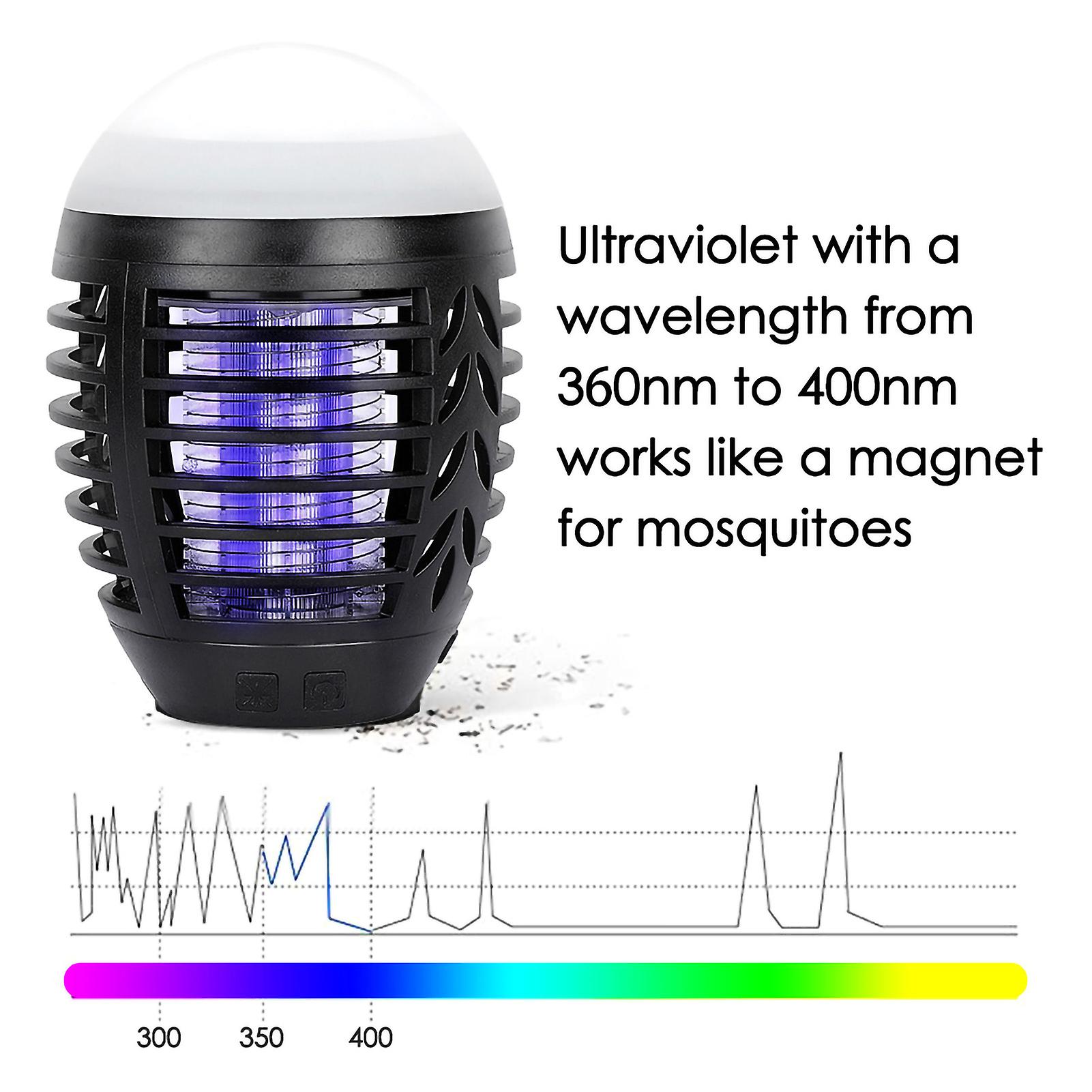 Two in one LED Purple Light Strong Mosquito lamp no Pollution no Damage Wild Outdoor Furniture