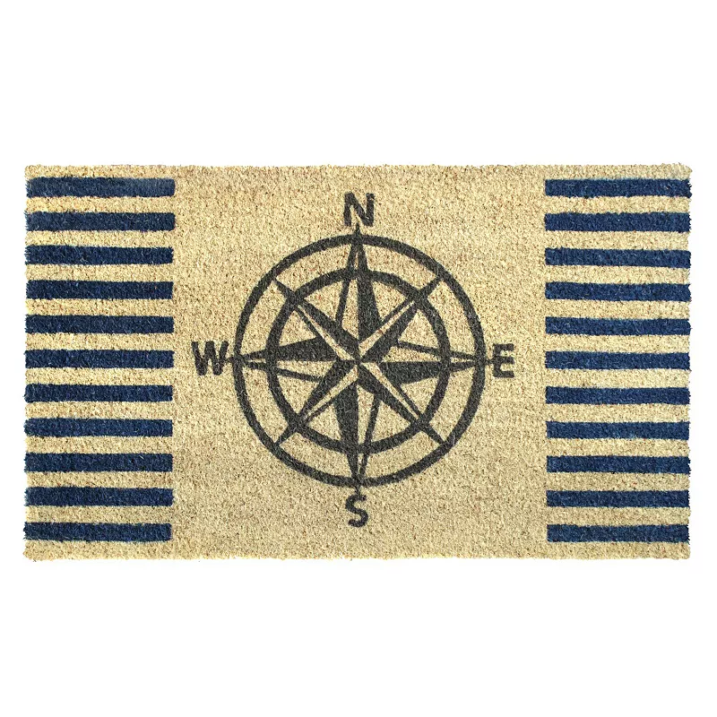 RugSmith Welcome Compass Doormat - 18'' x 30''