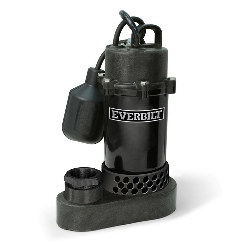 Everbilt 12 HP Aluminum Sump Pump Tether Switch HDSP50W