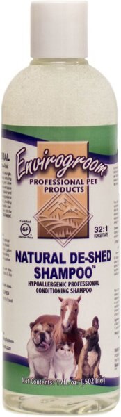 Envirogroom Natural De-shed Pet Shampoo， 17-oz bottle