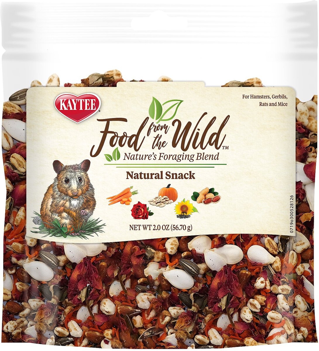 Kaytee Food from the Wild Natural Snack Hamster and Gerbil Treats， 2-oz bag