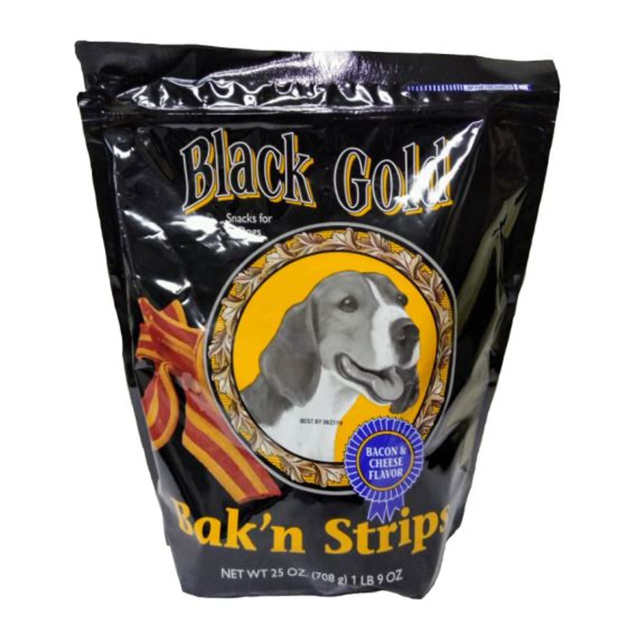 Black Gold Bacon and Cheese Flavor Dog Treats- 25oz Bag